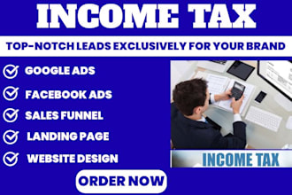 income tax leads tax website income tax finance website tax leads