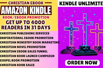 amazon kindle ebook promotion, christian ebook marketing, sales funnel