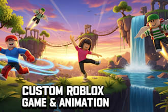 create custom roblox game, roblox map, roblox character, roblox animation