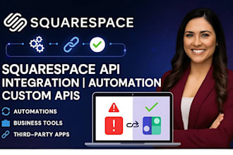 do squarespace API integration, squarespace automation, custom API development