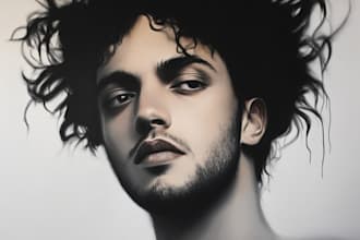 draw a realistic digital portrait