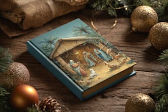 design christian book cover, createspace book cover design