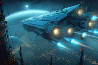 make a sci fi and spaceship design