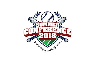 design professional logo for our baseball themed conference
