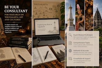 be your consultant for research on yogyakarta art and cultures