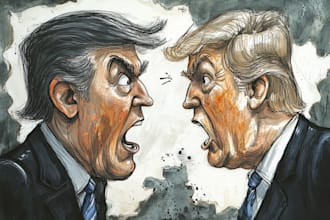 design political cartoon or illustration