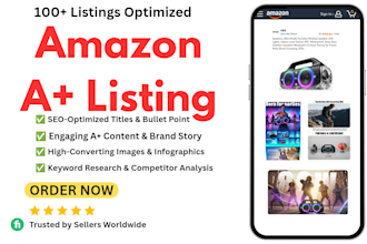 create amazon SEO product listing and aplus content