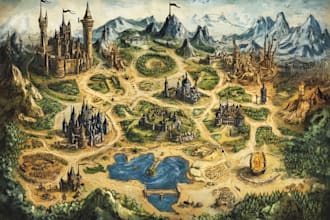 make fantasy map design map illustration fantasy map