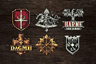 design awesome rpg fantasy or sci fi logo for you