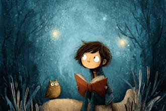 draw children book illustration