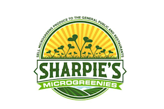 create creative and good looking microgreen logo design