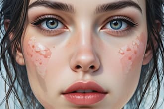 draw an watercolor portrait art