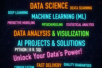 do data science, ml, data analysis and ai projects