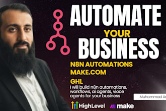 build n8n automation workflows and ai agents for business