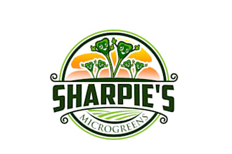 create graceful and fantastic microgreen logo design