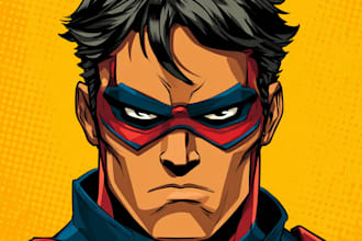 make your amazing superhero comic cartoon characters