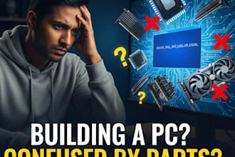 help with PC part picking, troubleshooting, and software setup