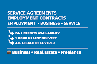 draft business contract or loan agreement