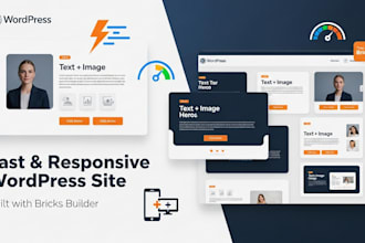 design and build a fast, responsive wordpress site using bricks builder