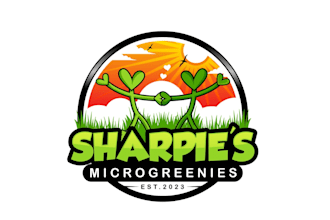 create awesome and gorgeous microgreen logo design