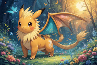make beautifully illustrated pokemon and environments