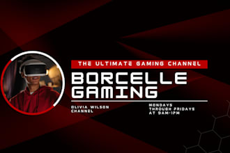 design professional youtube banner art and channel branding