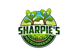 create professional and specially microgreen logo design