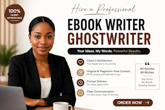 be your ghost book writer, ebook ghostwriter, book writer, ghost ebook writer