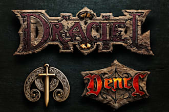 design awesome rpg fantasy or sci fi logo for you