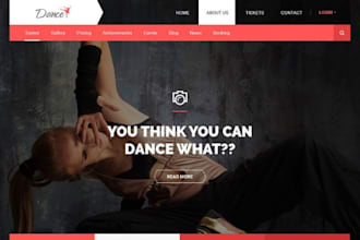 build squarespace children theater website performing arts drama school website