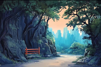 do anime background art