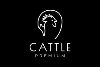 do custom chicken logo design for farm, food, or poultry business