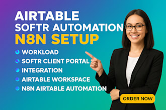setup airtable database, airtable automation, softr client portal, airtable crm