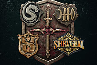 design awesome rpg fantasy or sci fi logo for you