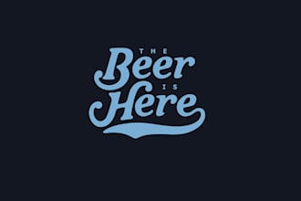 design unique beer slogan logo