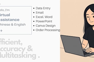 do virtual assistance with chinese and english