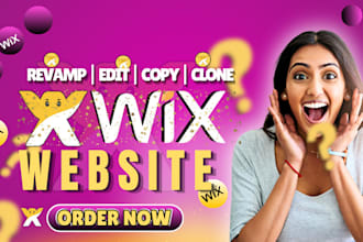 revamp wix website clone wix fix wix website edit wix website revamp wix website