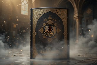 design professional arabic and islamic book cover