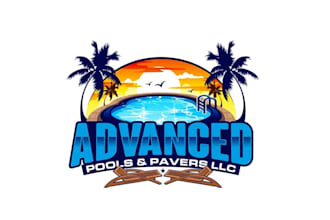 create wonderful and excellent pool cleaning logo design
