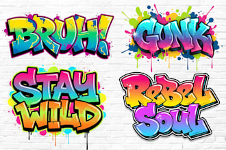 draw streetwear style graffiti art for you