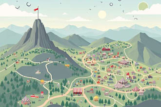 draw vector map in illustrator
