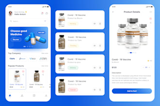 develop medicine app, pharmacy app, drug app, doctor consult app, radiology app
