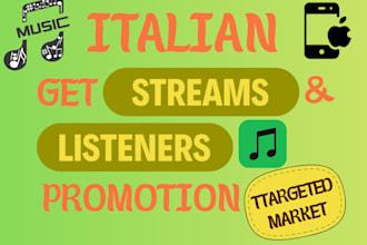 market italian spotify music , spotify music promotion, german marketing