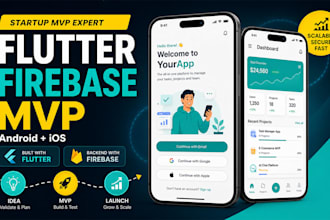 build your flutter firebase mvp app for android and ios