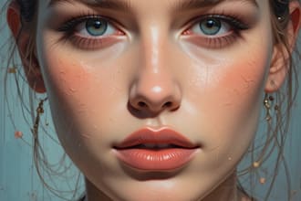 make an digital oil painting portrait