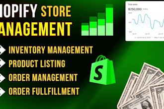 be your expert shopify store manager VA for manual shopify product data entry