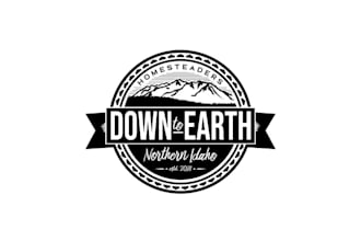 design awesome down to earth homesteaders logo