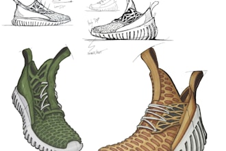 design shoes sneaker footwear with tech pack