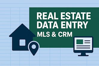 manage real estate data entry, property listings, and CRM updates