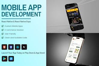 develop, fix and optimize react native or expo app
